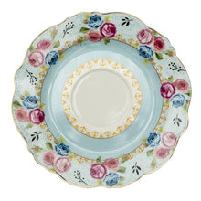 Load image into Gallery viewer, Blue Floral Tea Cup with Saucer
