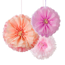 Load image into Gallery viewer, Blush Floral Pom Poms
