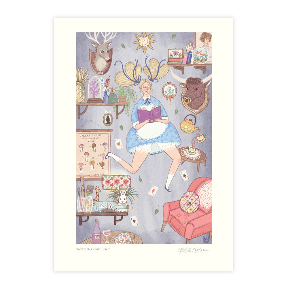 Alice in Wonderland A4 Print