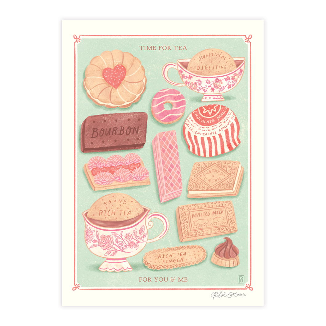 Time for Tea, for You & Me A4 Print