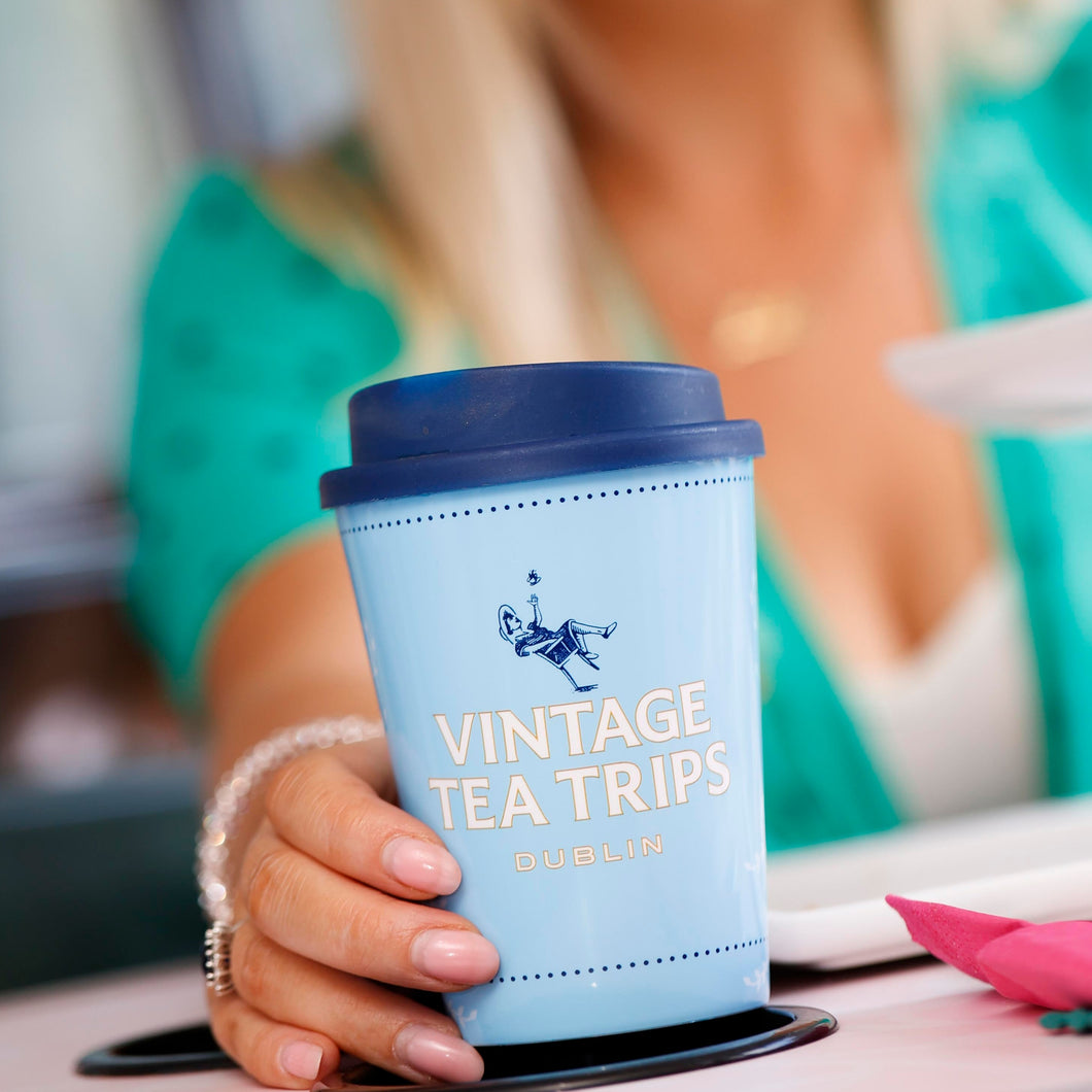Vintage Tea Trips Reusable Cup