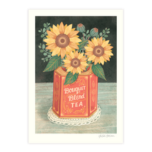 Load image into Gallery viewer, Bouquet Tea &amp; Sunflower A4 Print
