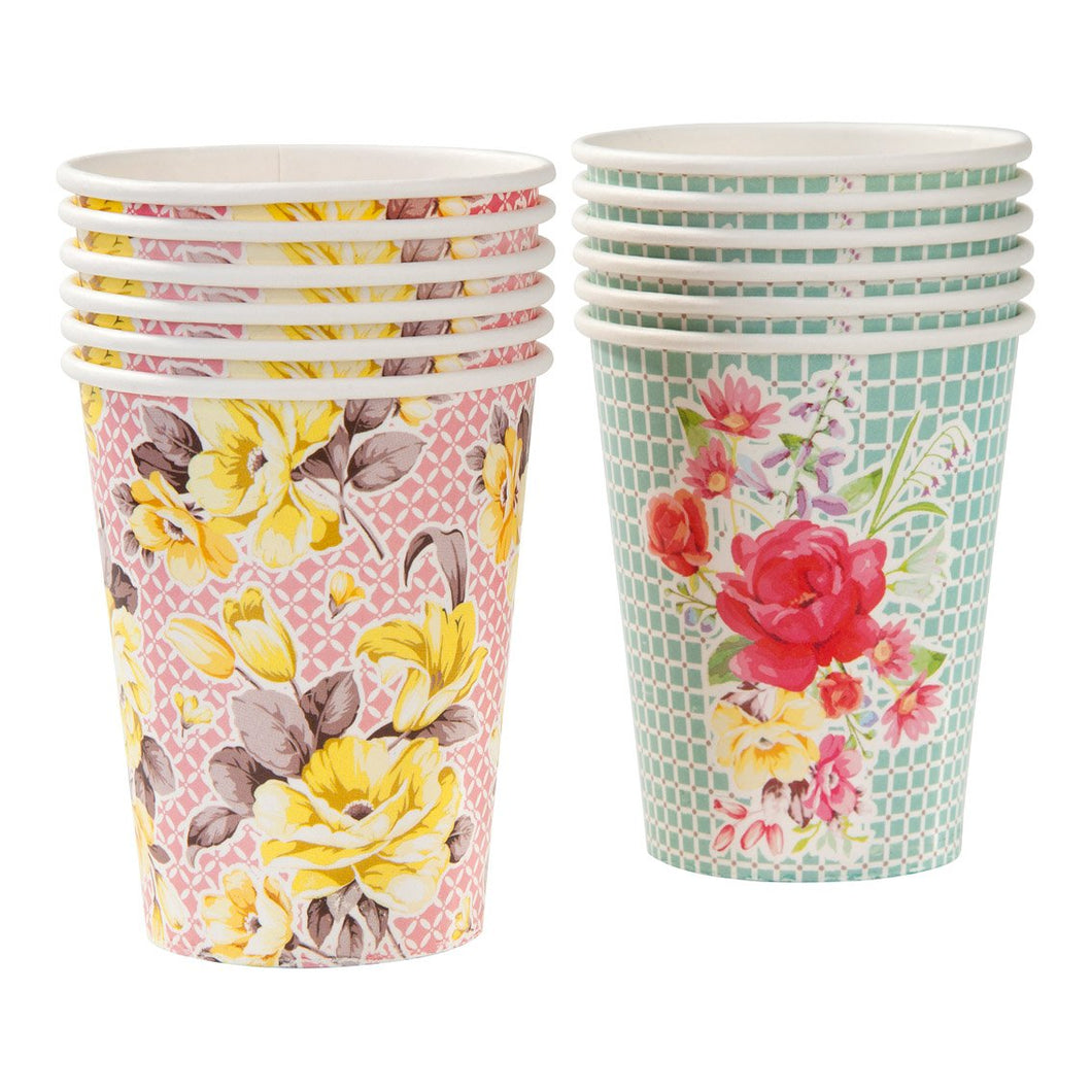 Floral Style Paper Cups