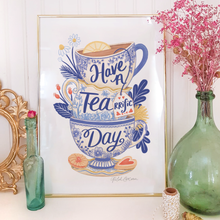 Load image into Gallery viewer, Tea-rrific Day A4 Print
