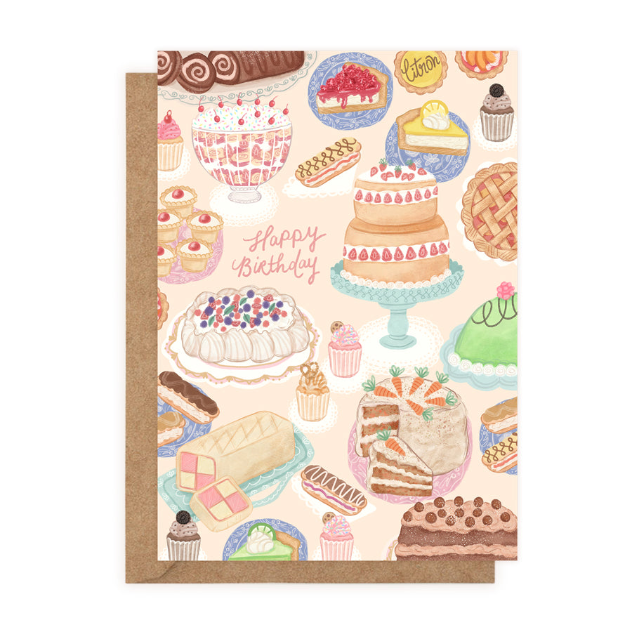 Happy Birthday Cakes Card