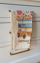 Load image into Gallery viewer, Vintage Tea Trips Bus Print Tea Towel
