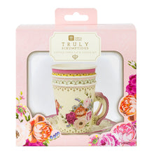 Load image into Gallery viewer, Vintage Style Paper Cups &amp; Saucers
